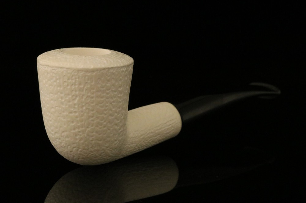 Rustic Dublin Block Meerschaum Pipe with fitted case M1585