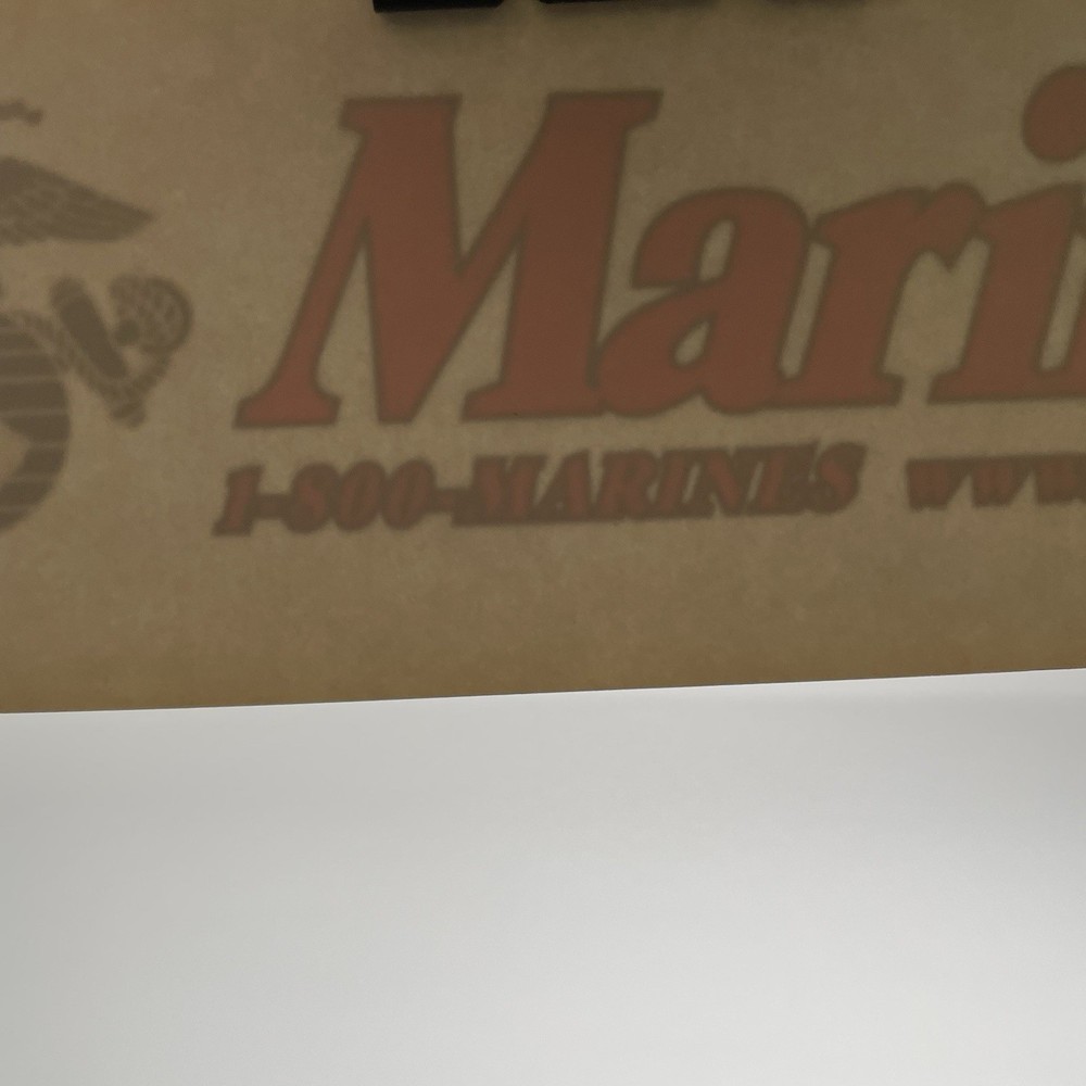 Vintage Marines Window Decal 8x3"