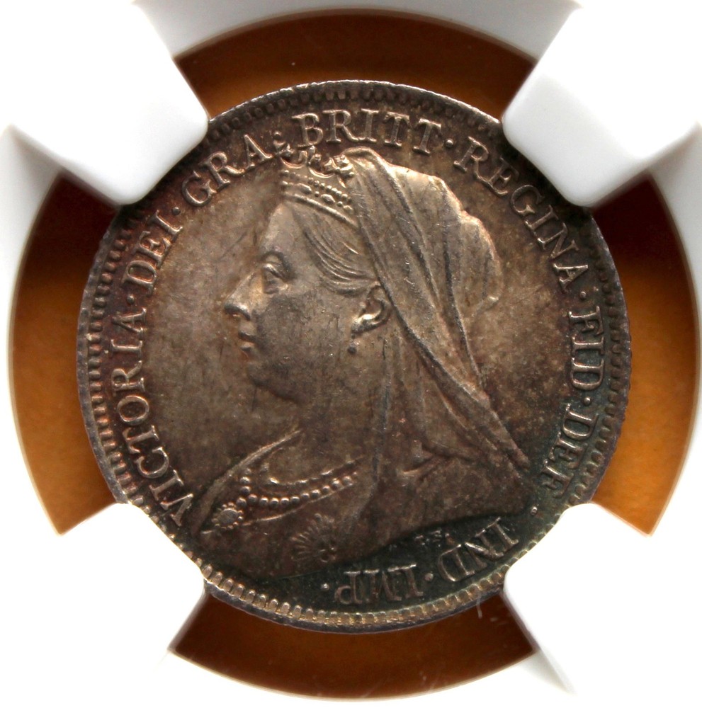 Great Britain 1901 Six Pence NGC Graded MS 65
