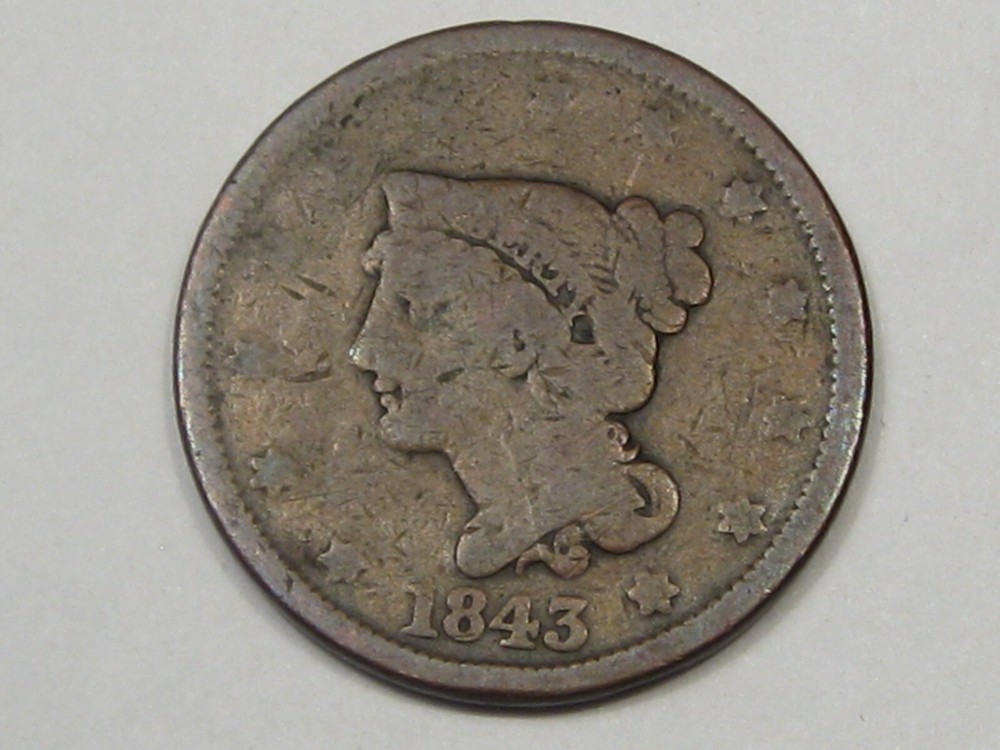1843 Large Cent. #18