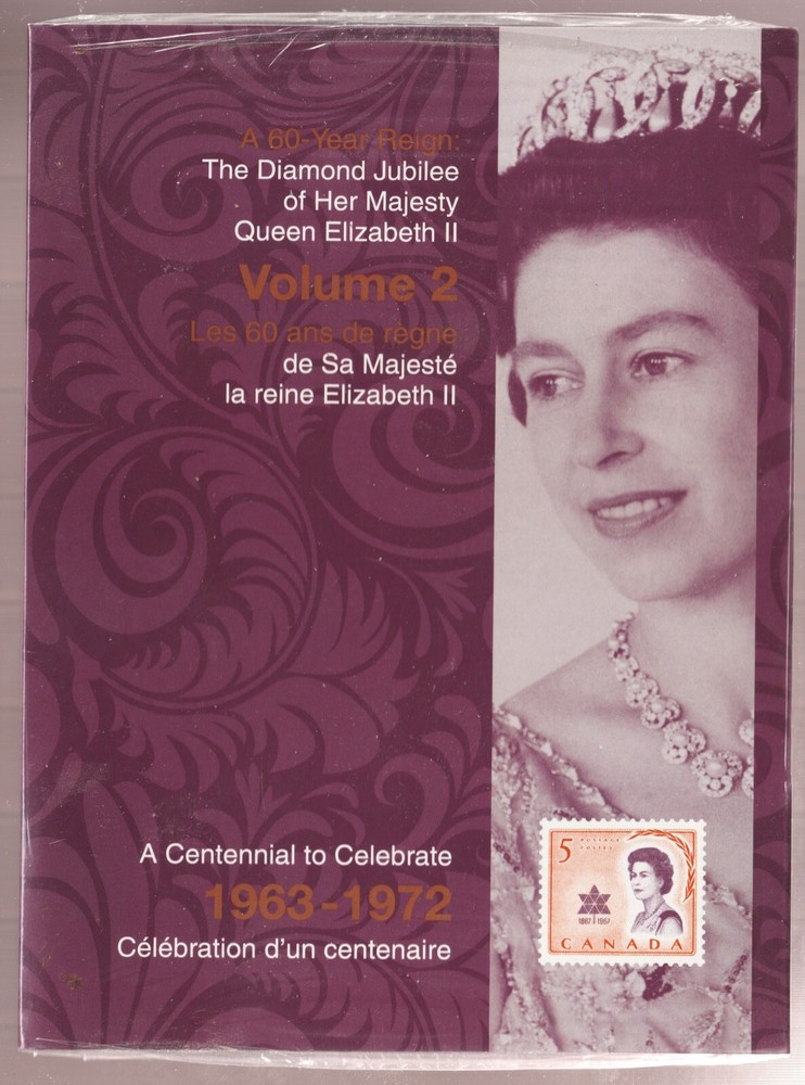 2012 Canada Sc# 2514 QEII Diamond Jubilee Keepsake Folder. Mini Pane, Postcard