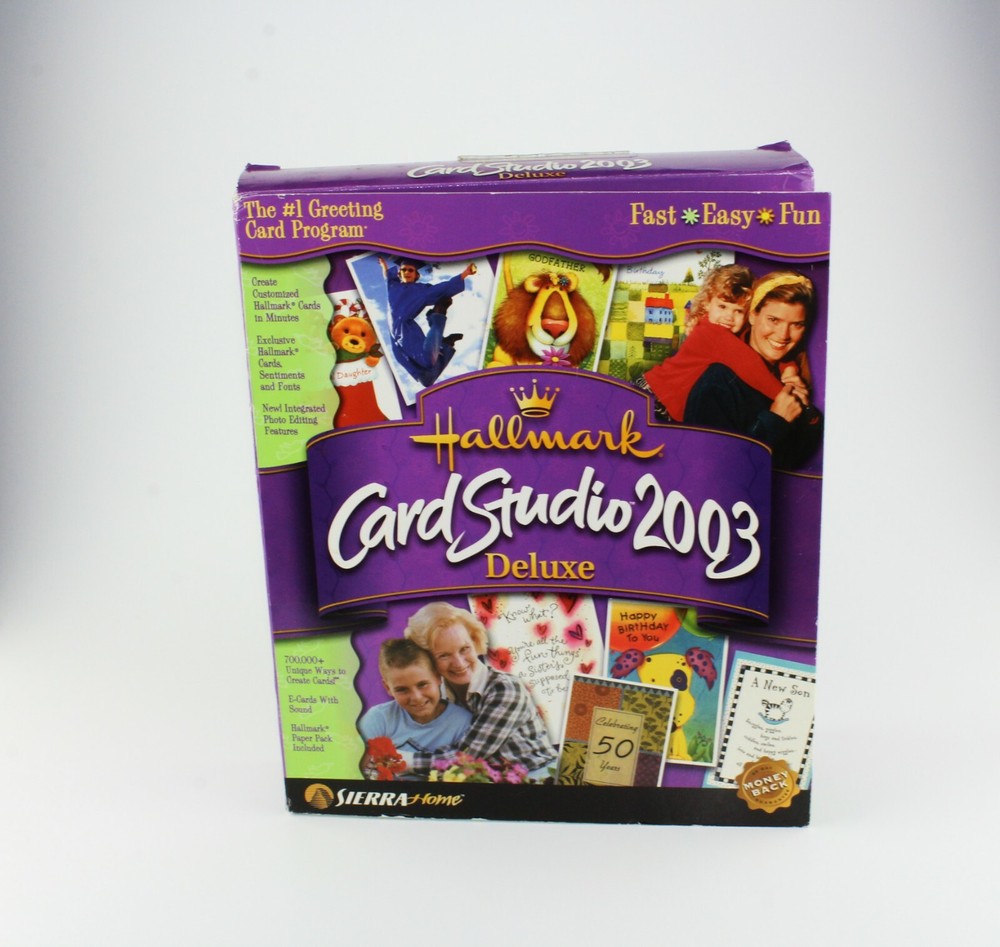Hallmark Card Studio Deluxe 2003 Windows 98 XP Software