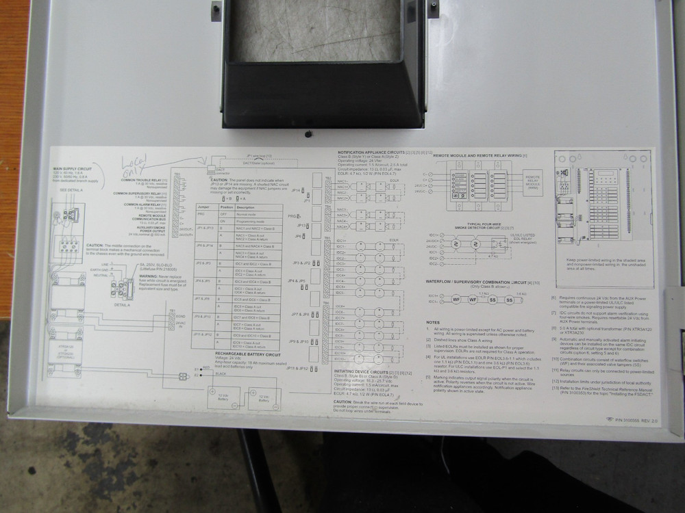 💥EDWARDS 1.6 AMP FIRESHIELD FIRE ALARM CONTROL PANEL 120 VAC FS1004