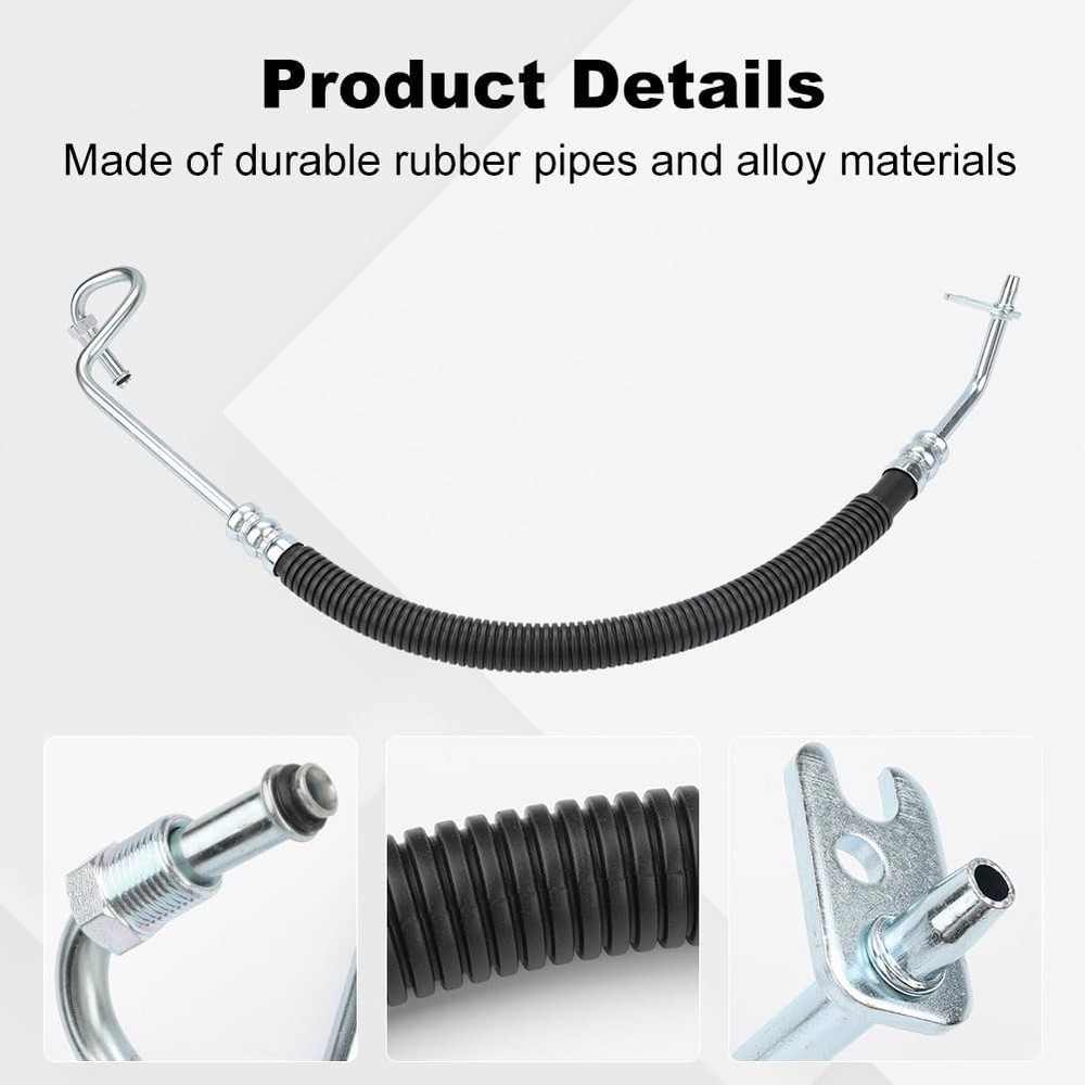 Power Steering Pressure Hose & Steering Return Line Kit Compatible with Chevy