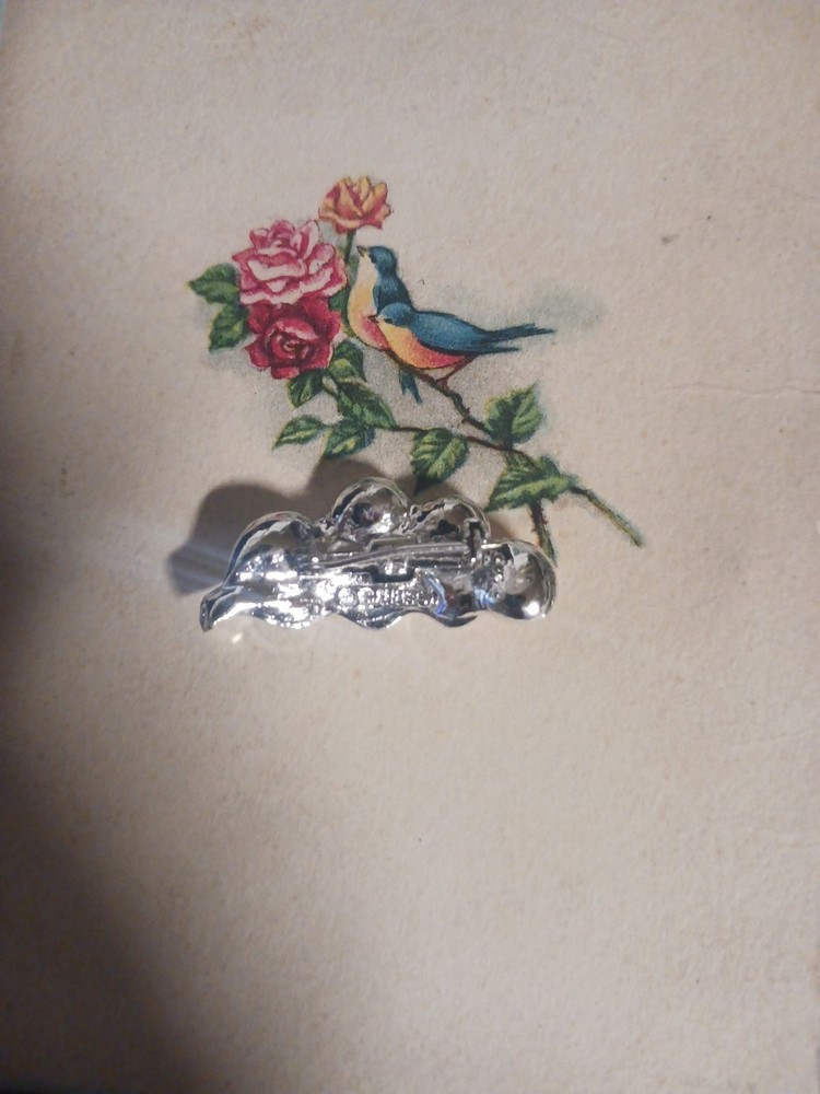 Vintage Gerrys Brooch Leaf Feather Silver Tone Pin
