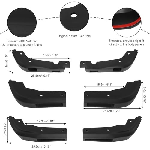 Mud Flaps Delete Compatible with GMC Sierra 1500 2019-2025, Including Front
