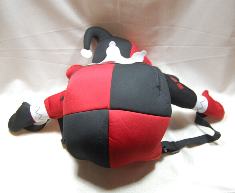 DC Comics Harley Quinn Backpack, Back Buddy, Red And Black Officially licensed
