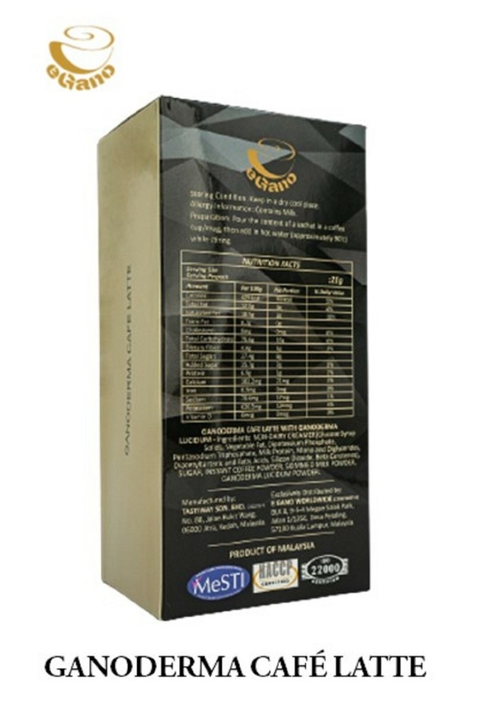 eGano 10 Box Premium Ganoderma Cafe Latte Expedited Exp 2026
