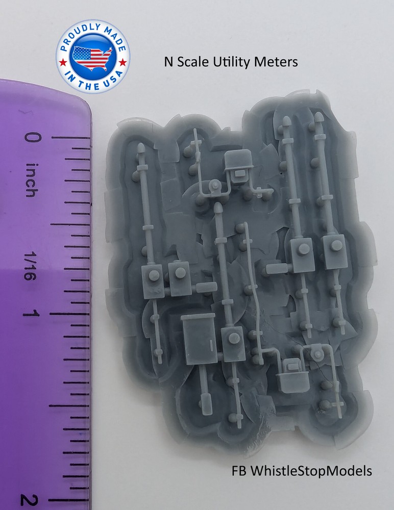 Z Scale Utility Meter set