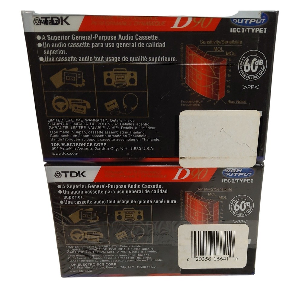TDK Blank 90 Minute Tape 2 Pack