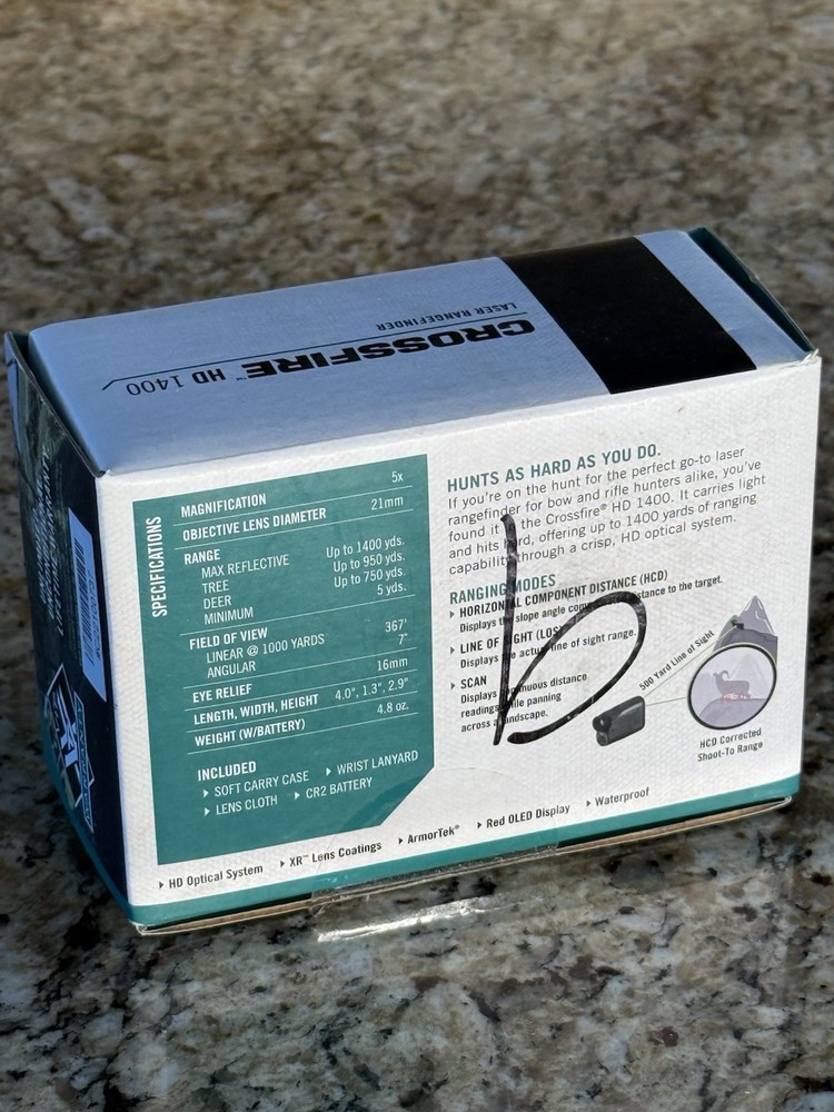 Vortex Crossfire HD 1400 Laser Rangefinder LRF-CF1400