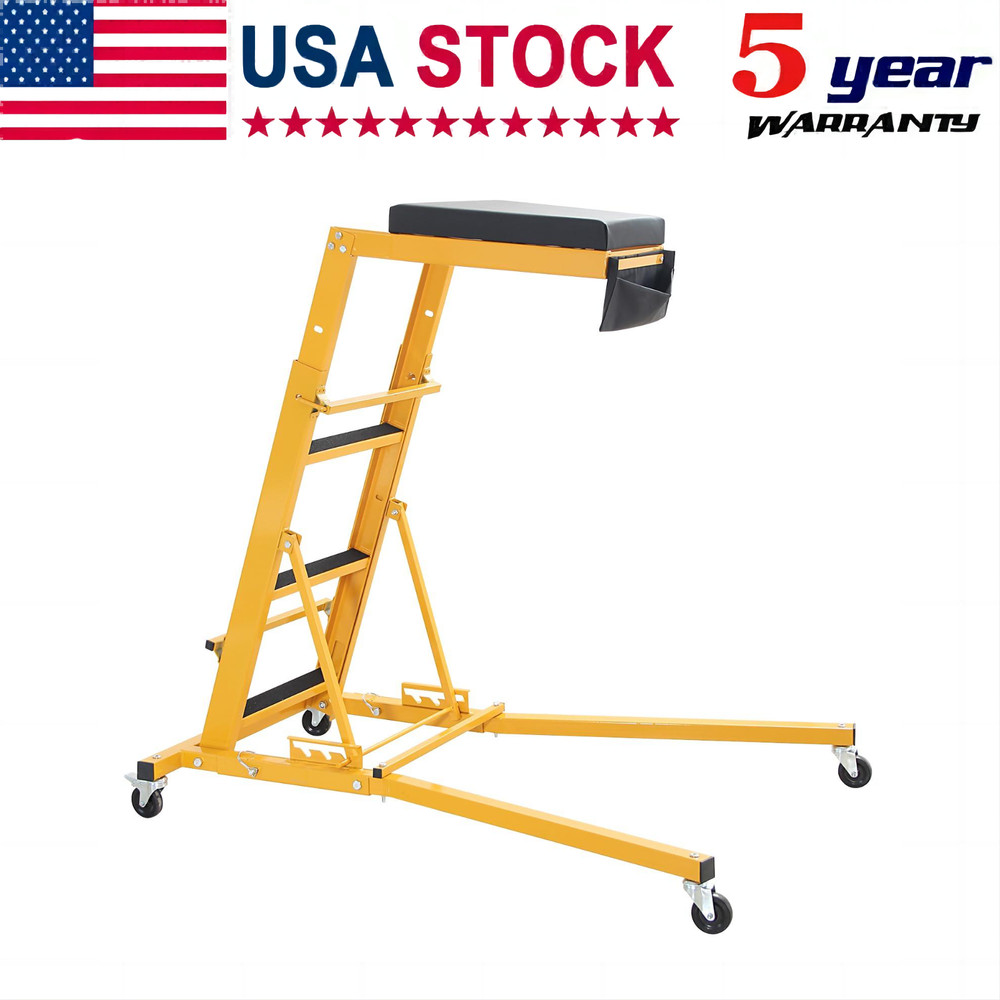 🔝Foldable Top Automotive Creeper Engine Creeper 48-66" Adjustable for Auto Repa