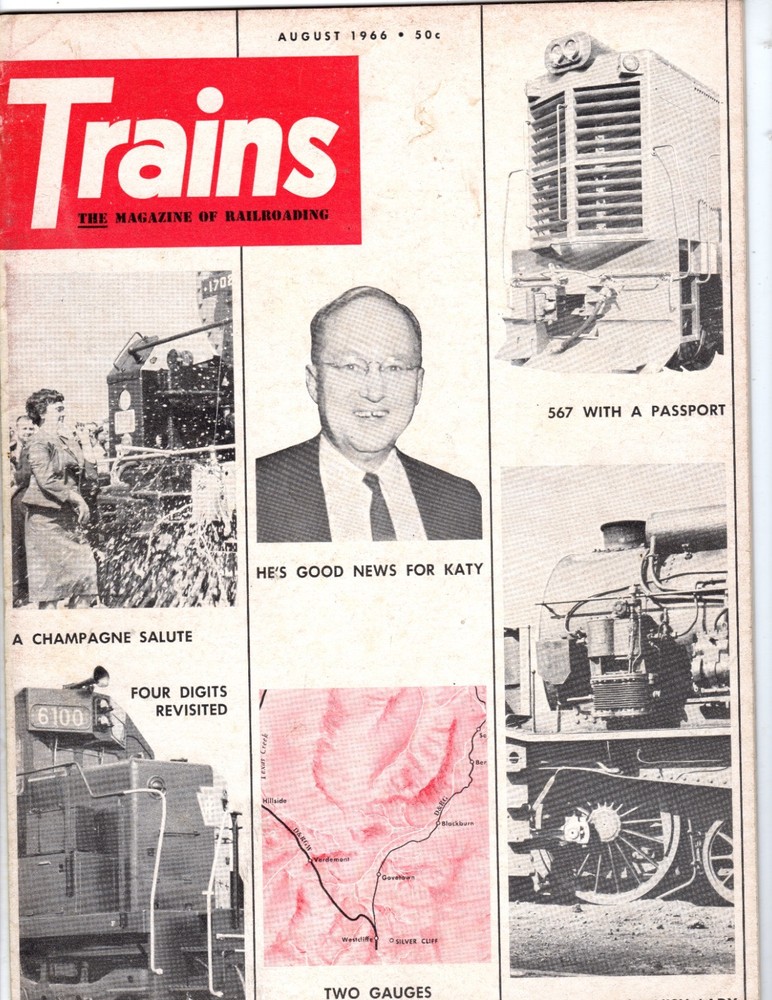 TRAINS MAGAZINE - AUGUST 1966