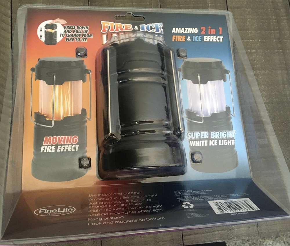 fire & ice lantern Requires 3 AA Batteries (not Included)