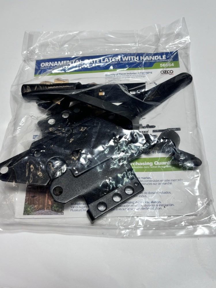 Ozco Ornamental Gate Latch With Handle 56664