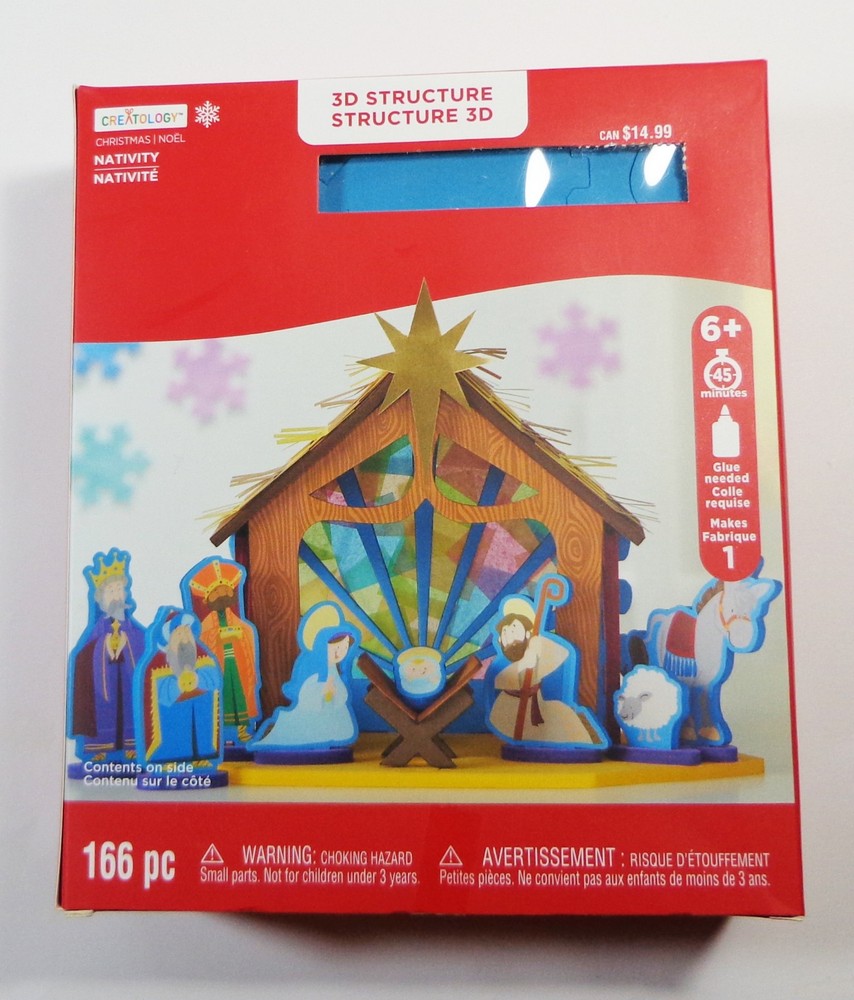 Christmas Manger Nativity Scene 3D Structure Foam Model