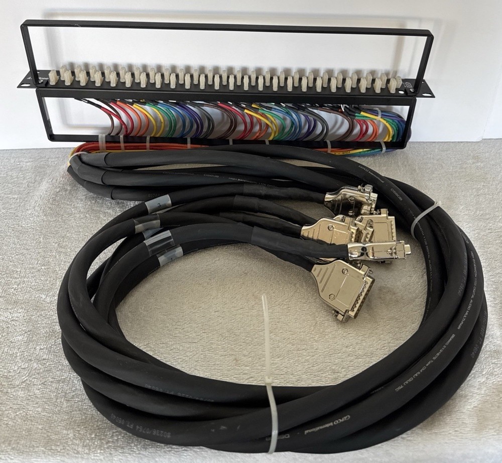 Bittree Patchbay Panel 48 Point #BO-E3FD25M4MIO Audio Visual Pro Grade