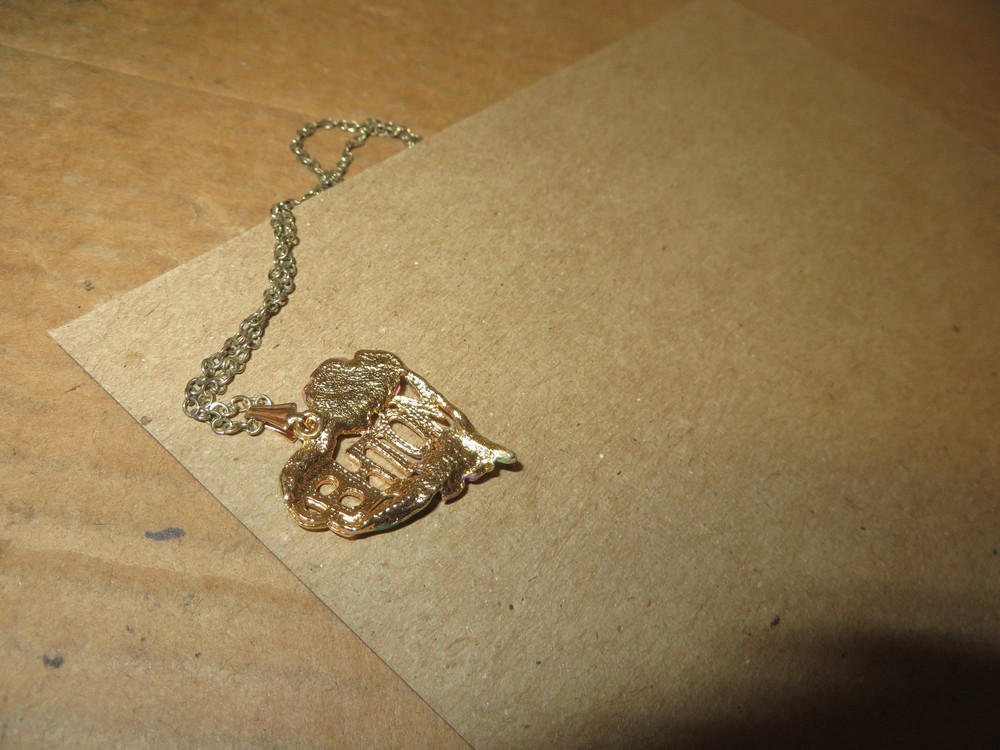 DECORATED PENDANT WITH CHAIN, " MOTHER "