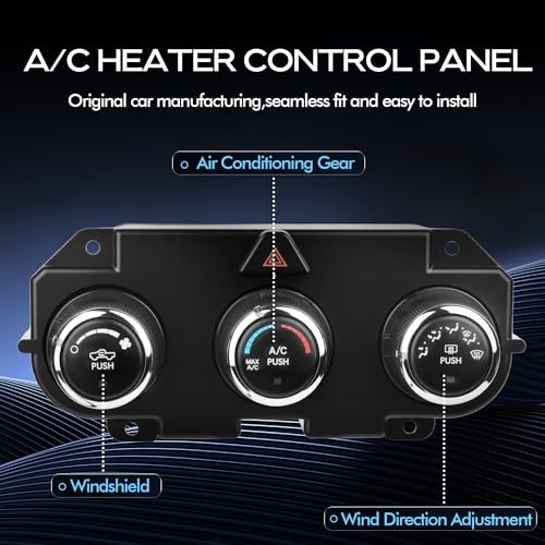 Front Climate Control Module A/C Heater Air Conditioning Panel Unit for Dodge