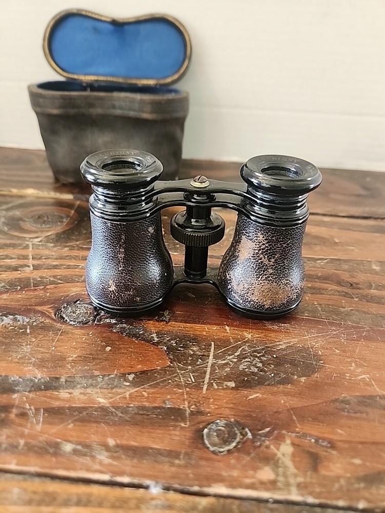 Fleurigny Paris Vintage Opera Glasses Binoculars w/Case