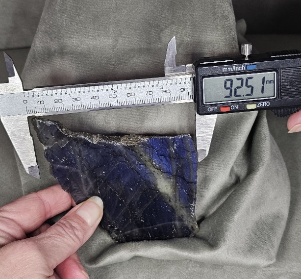 BLUE LABRADORITE SLAB CHUNK