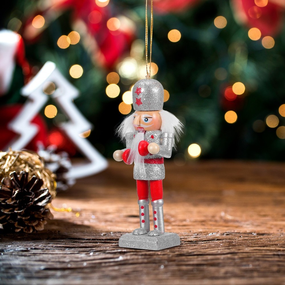 10 Pcs Nutcrackers Christmas Decorations Cutouts Small Ornaments