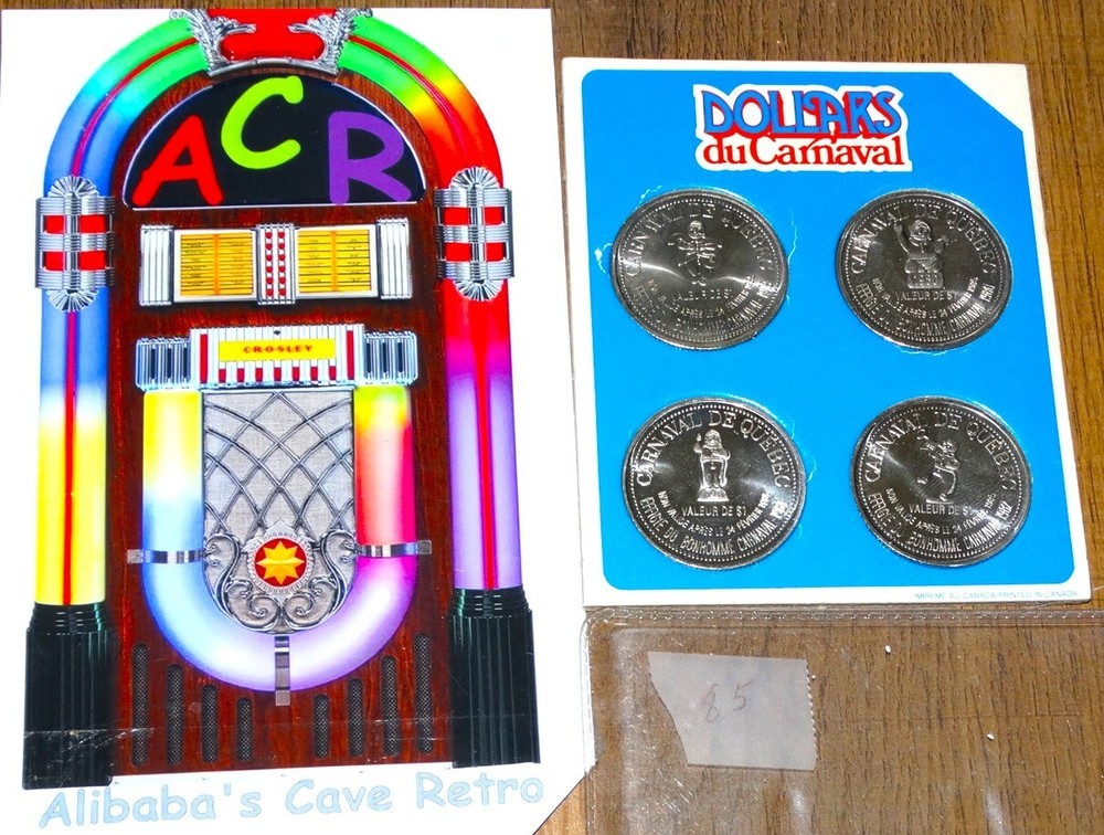 Carnaval de Quebec Set $1 Trade Dollars - 1985