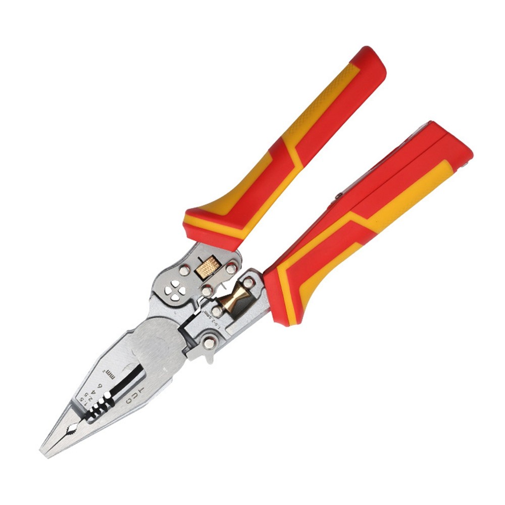 Multi Function Wire Stripper Tool Voltage Tester Pliers with Wire Twister Cutter