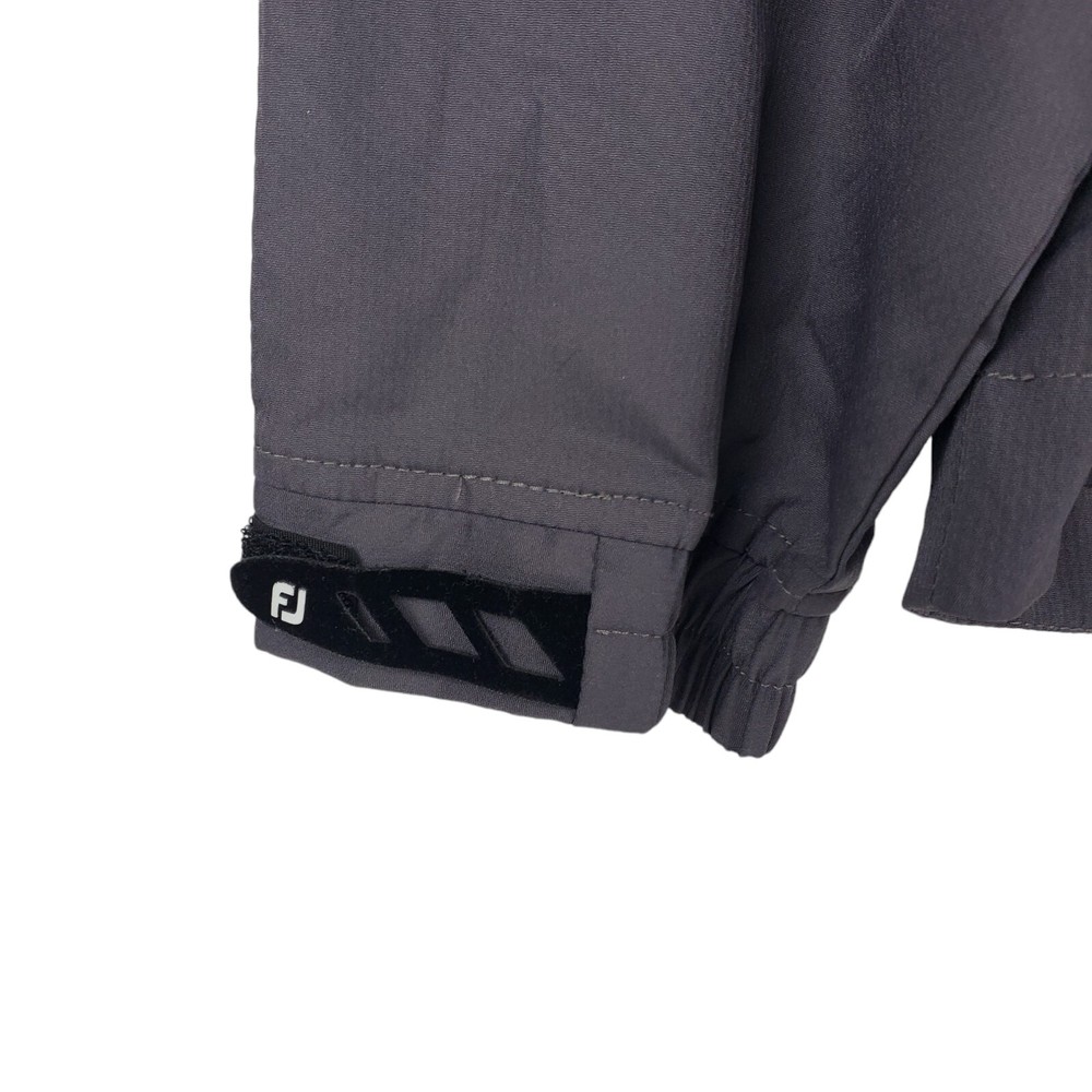 FOOTJOY Jacket Men Medium Gray Blue Pullover 1/2 Zip Golf Windbreaker Activewear
