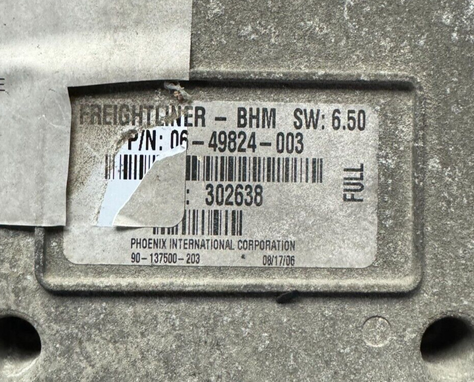 FREIGHTLINER ECC ECU BULK HEAD CHASSIS CONTROL MODULE 06-49824-003
