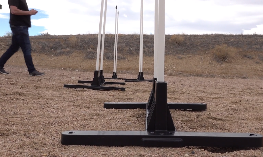 HatPoint Modular Target Stand - Multi-Width 2x1 Stick - Outdoor - Stake Down