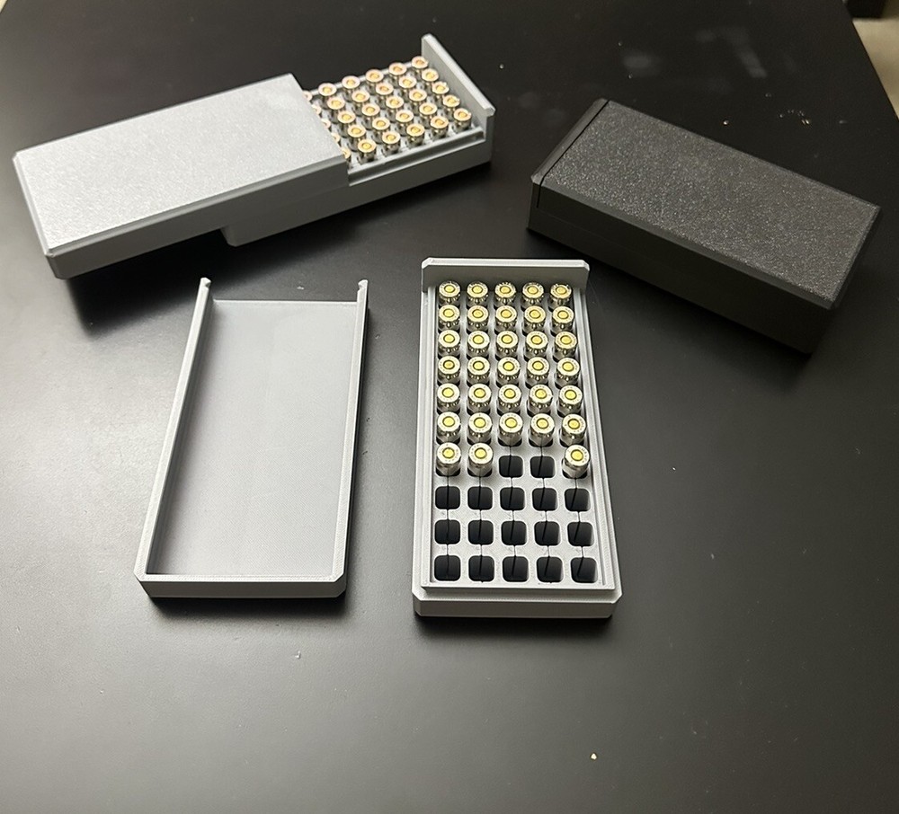 9MM Ammo Box 50rd Capacity (3 Pack)