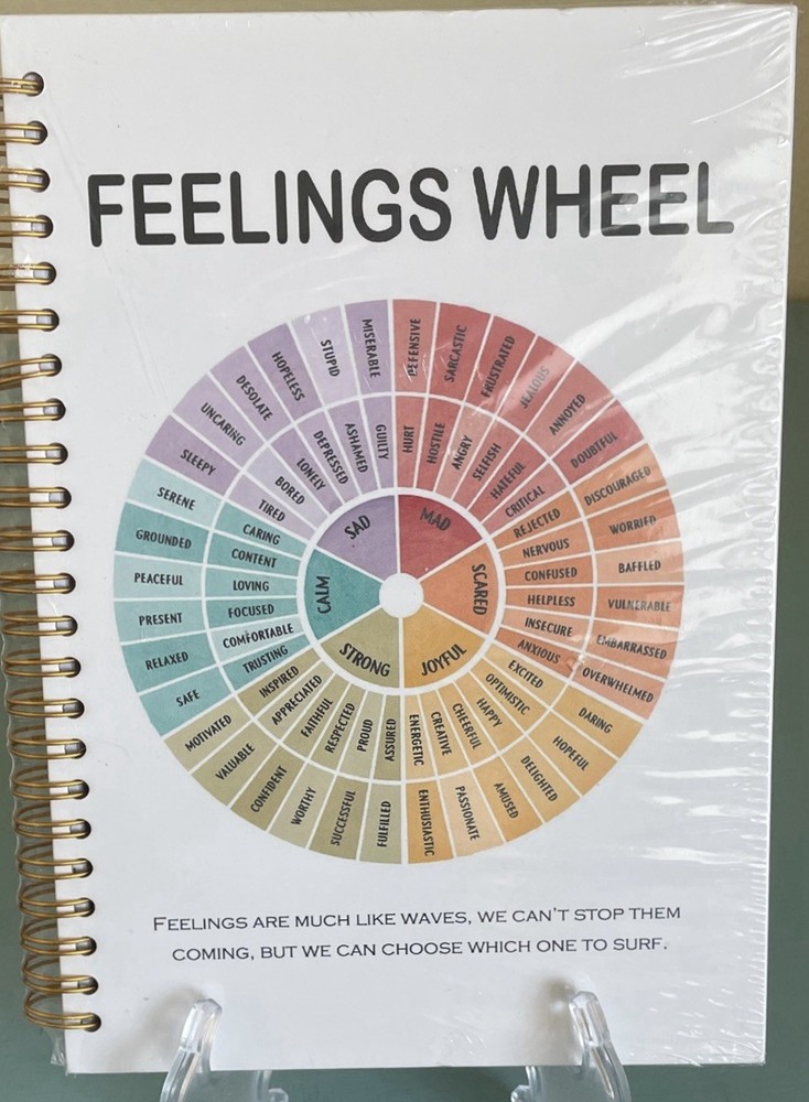 Feelings Wheel Note Book Journal for Emotions
