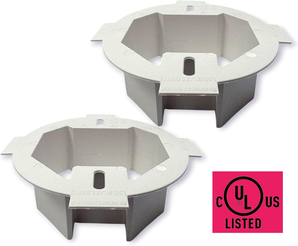 IMBA-BE1R-2 UL Listed 1-Gang Plastic Electrical Ceiling Box Extender