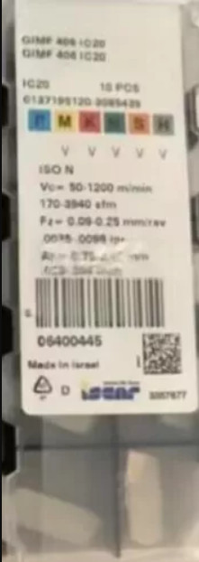 10 PCS  ORIGINAL  INSERTS  GIMF406 IC20