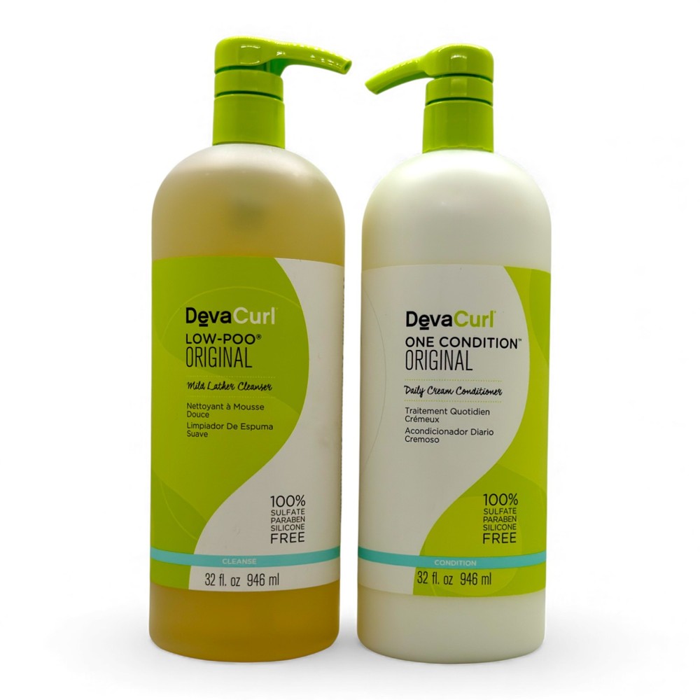 DevaCurl Low‑Poo Original 32 oz + One Condition Original 32 oz Duo Set