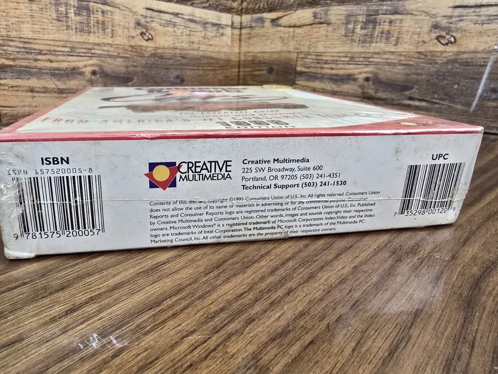 CONSUMER REPORTS - CARS 1996 EDITION REFERENCE PC CD-ROM, WIN 3.1/95 SOFTKEY