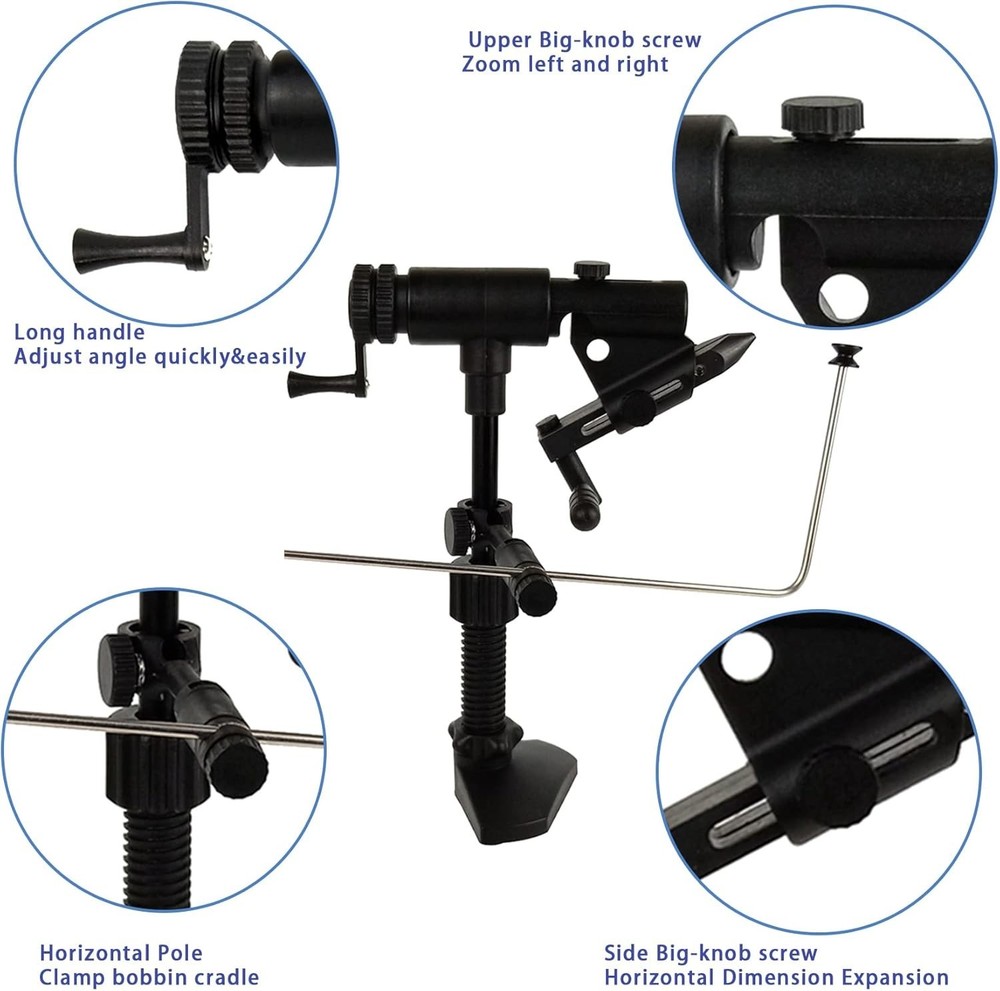 Quality Rotary Fly Tying Vise Fly Tying Tools Fly Tying Materials