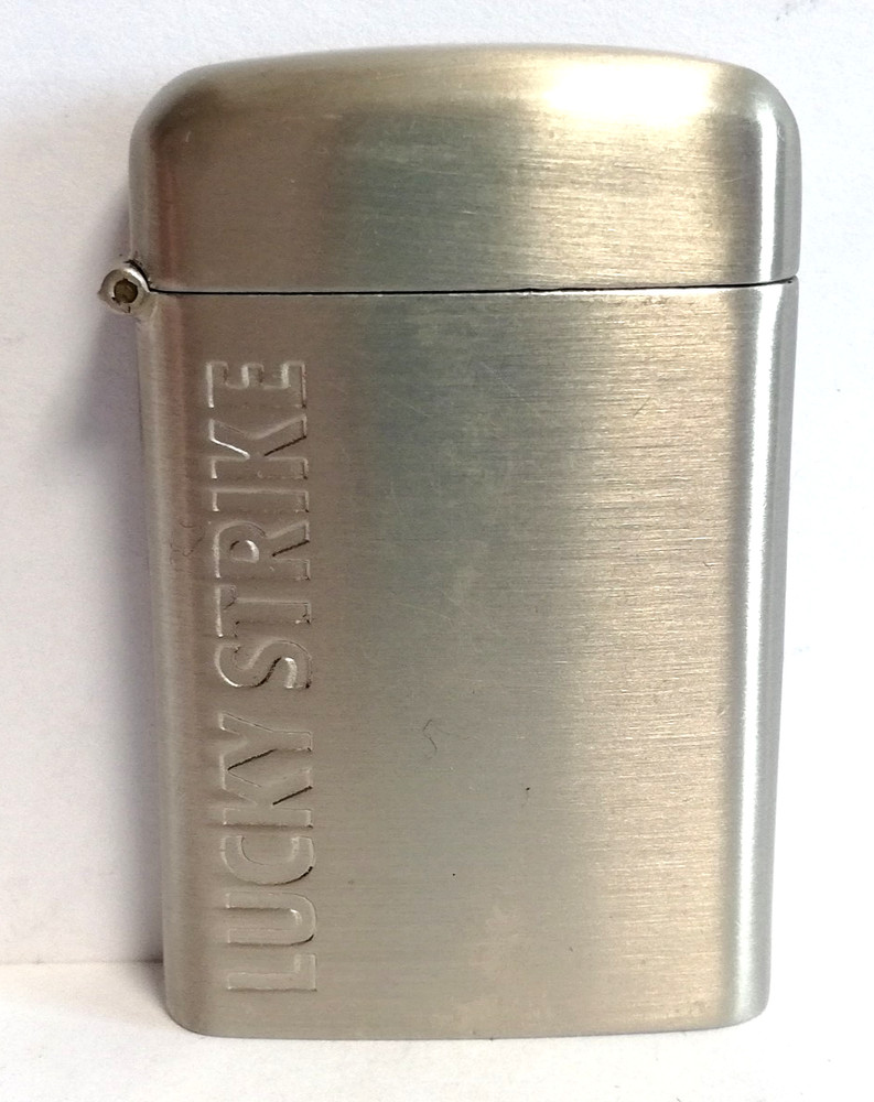 Lucky Strike Metal Match Case. Used