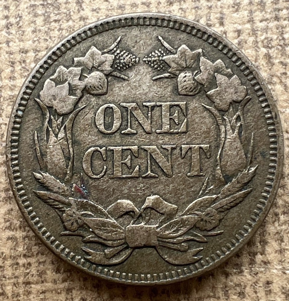 1858 Flying Eagle Cent Engraved “Amanda Massey”