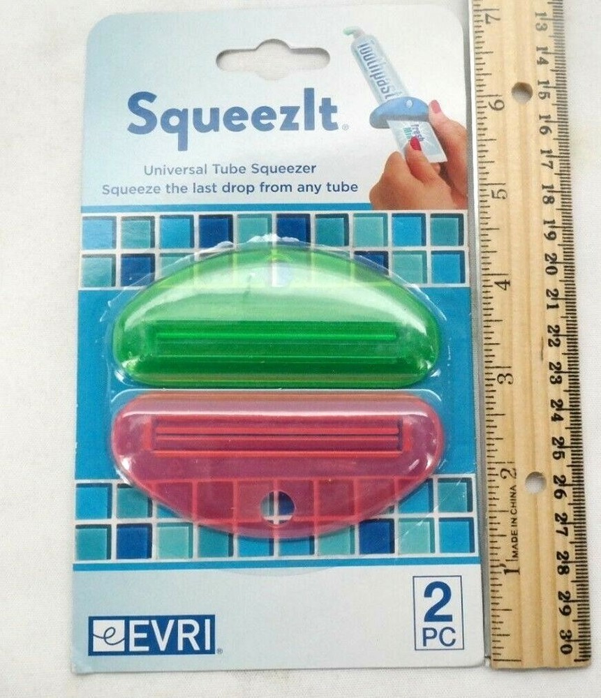 SqueezIt Universal Toothpaste Lotion Tube Squeezer 4 Count TF