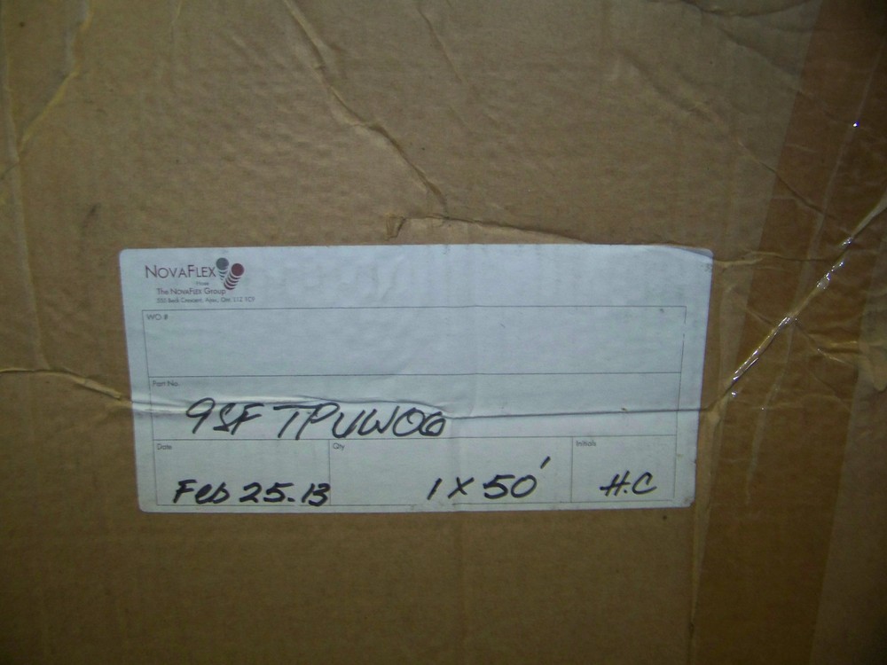 Novaflex static dissipating hose 6"IDx50ft clear