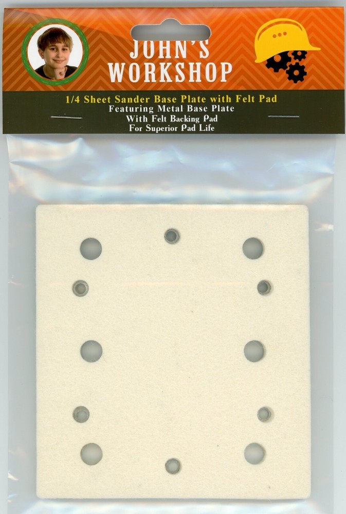 New! Bauer 2015C-B Sander Base Plate with Felt Pad