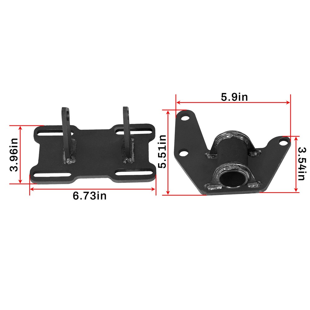 LS Conversion Engine Swap Mounts Adjustable w/ Hardware For GM Body 1978-1988