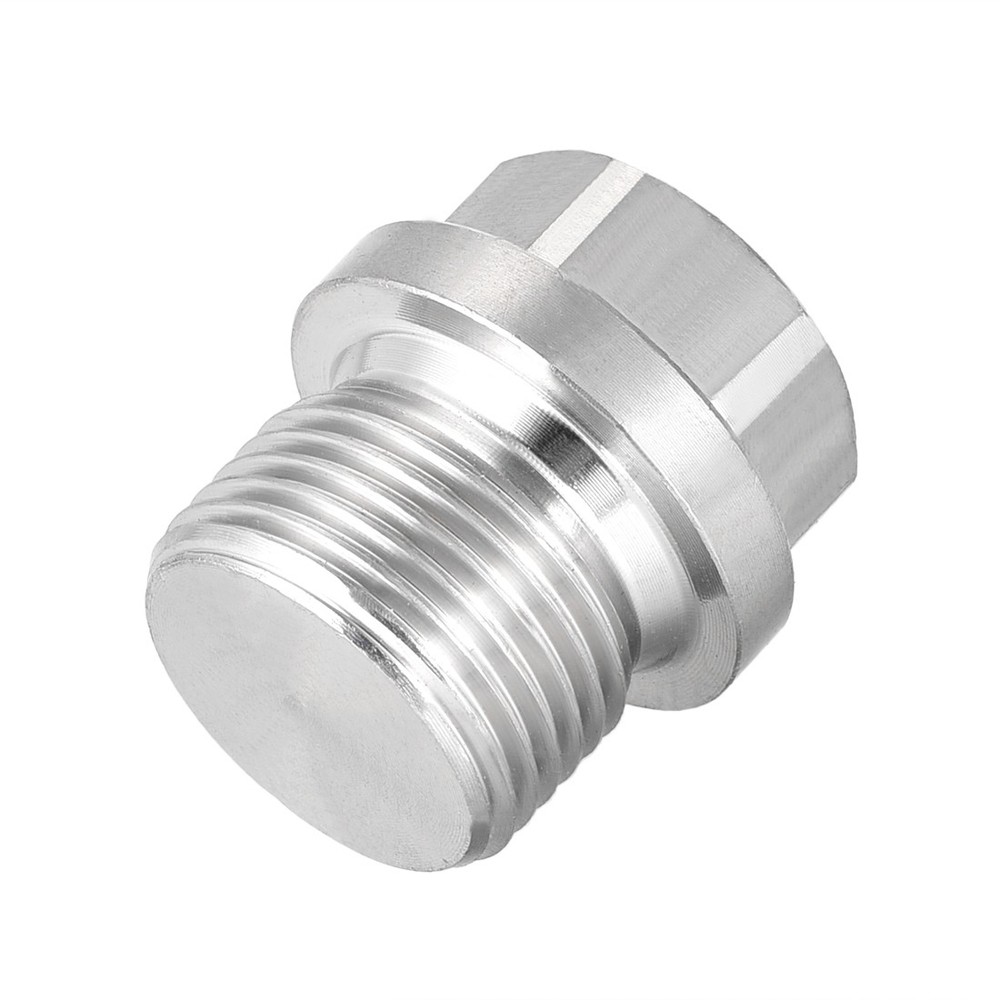 M20 x 1.5 Male Outer Hex Head Plug 304 Stainless Steel Solid Thread Pipe Fitting