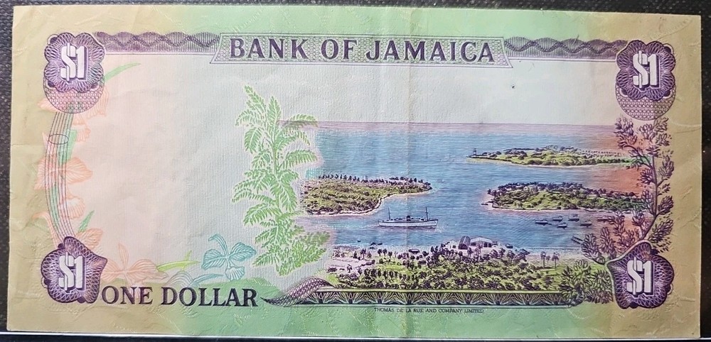 Jamaica One Dollar Banknote circulated