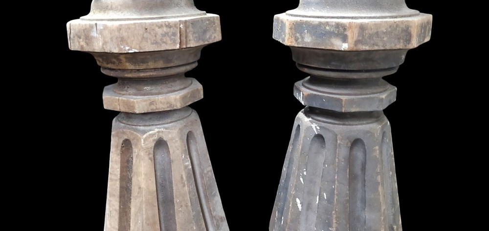 Pair Of Massive Newel Post GAM0238