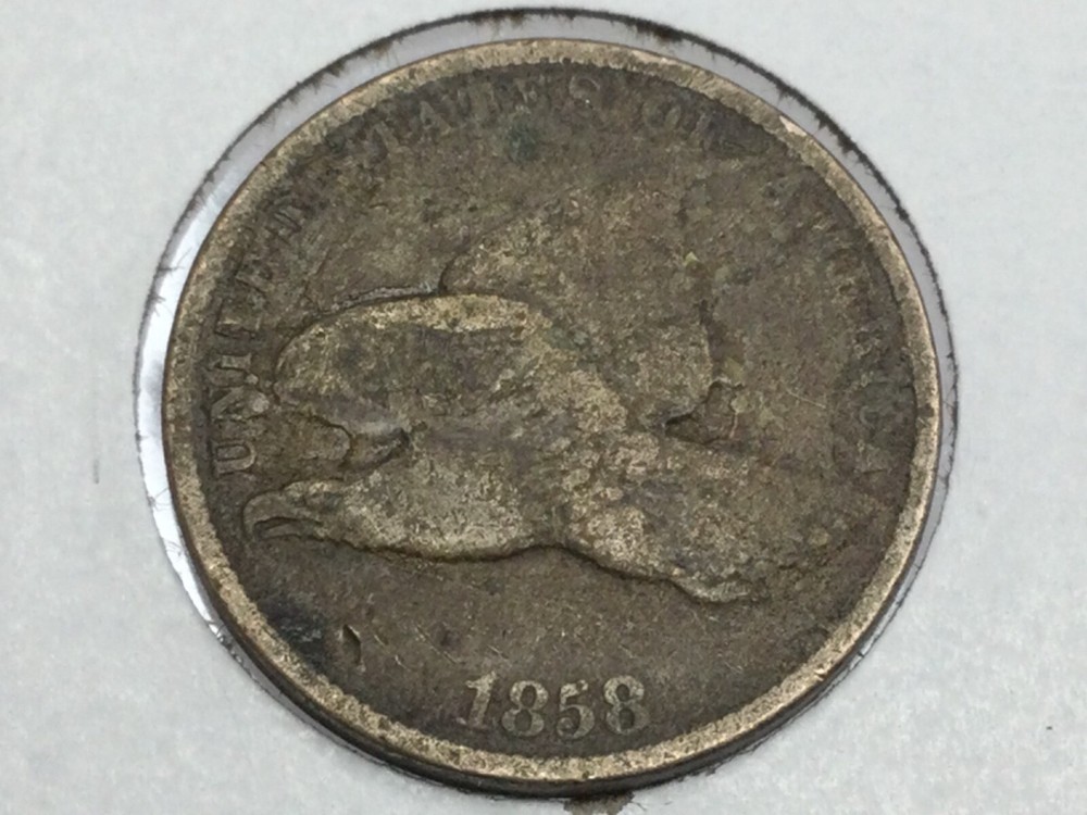 1858 pair of Flying Eagle Cents