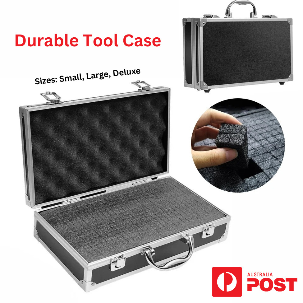Deluxe Aluminium Tools Box Equipment Carry Case Portable Brief Handle Storage AU
