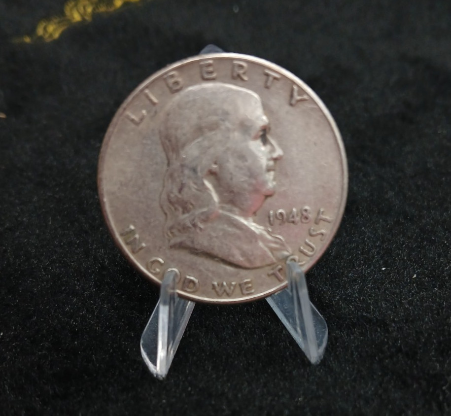 SILVER 90% 1948 P FRANKLIN HALF DOLLAR TP-11066